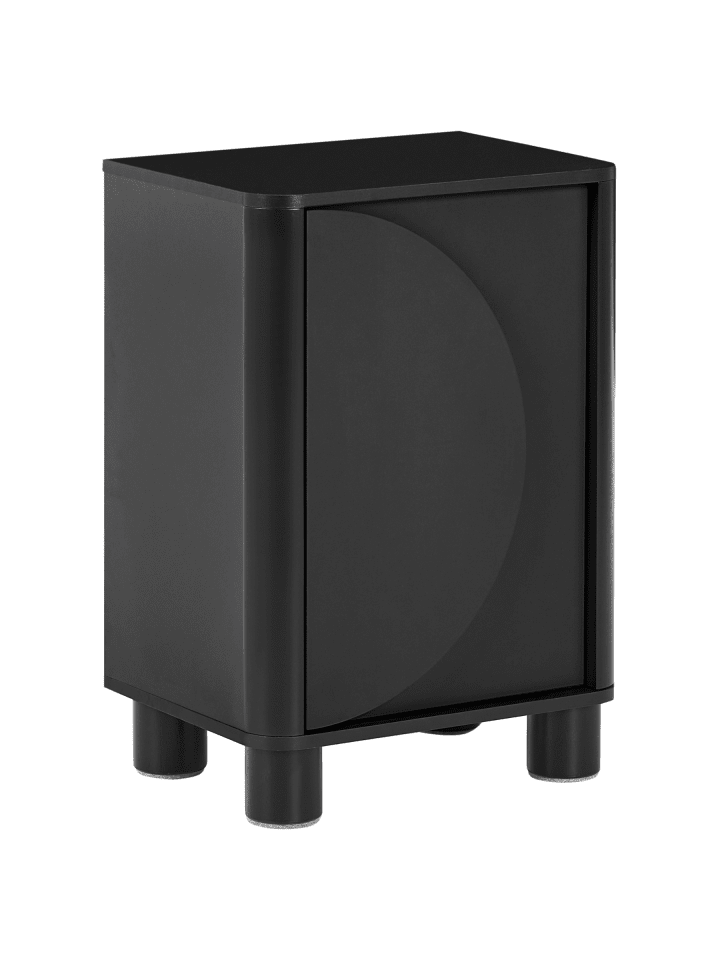 Nachttisch TOMINGLEY in Schwarz - (W) 40 x (H) 58 x (L) 30 cm