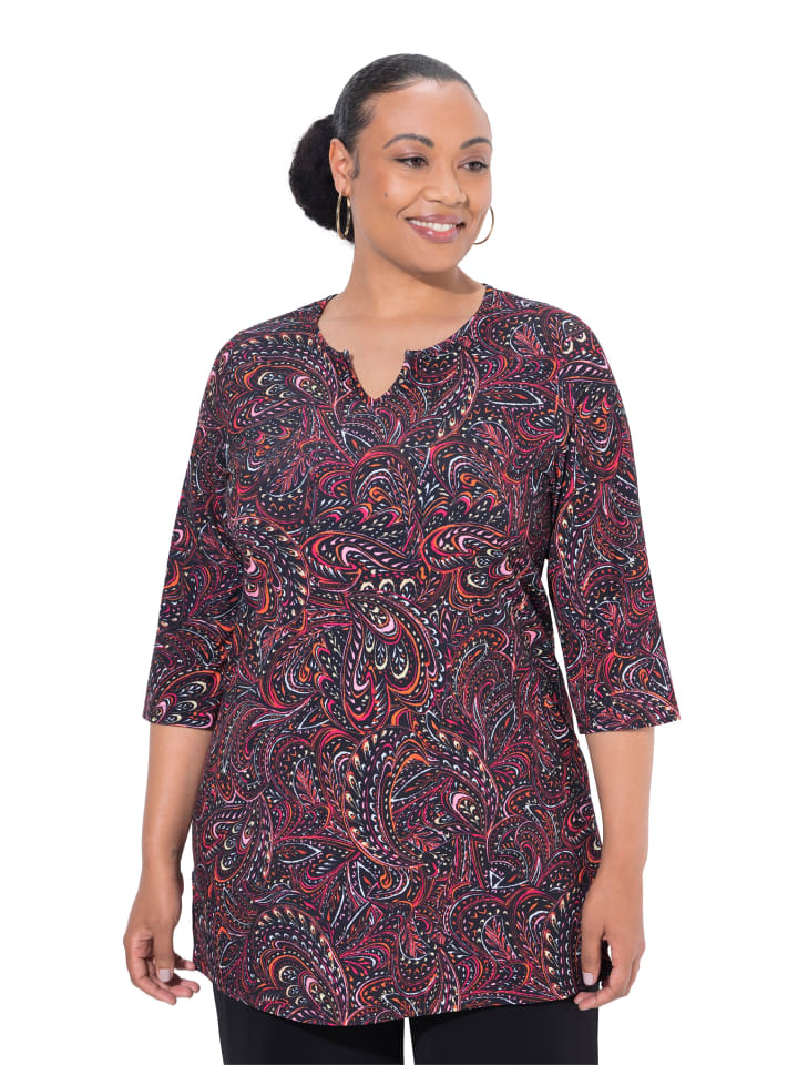 Longshirt in schwarz
