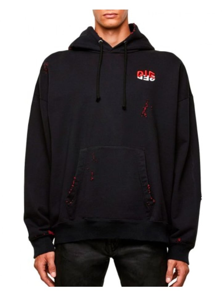 Sweatshirt in Schwarz