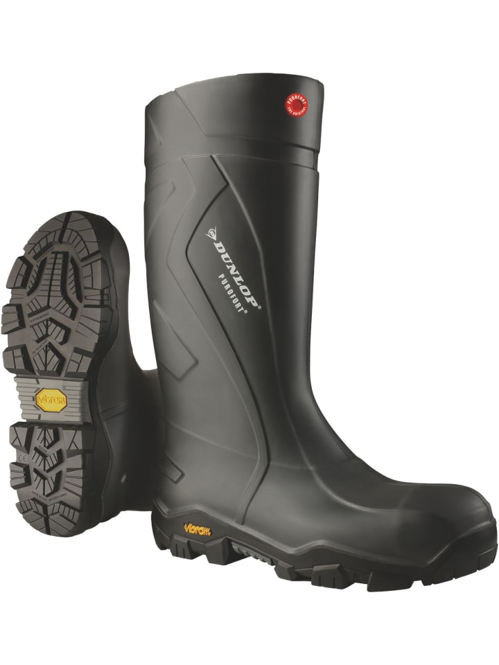 Gummistiefel Purofort+ Expander full safety mit Vibram in grau