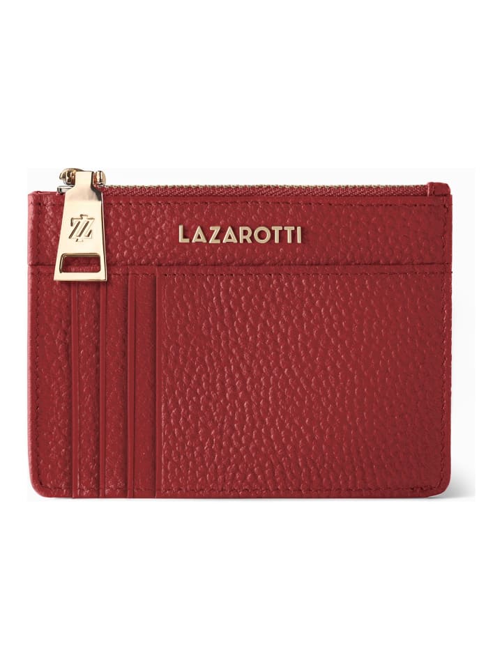 Bologna Leather Schlüsseletui Cardholder Leder 11,5 cm mit Air Tag Fach red