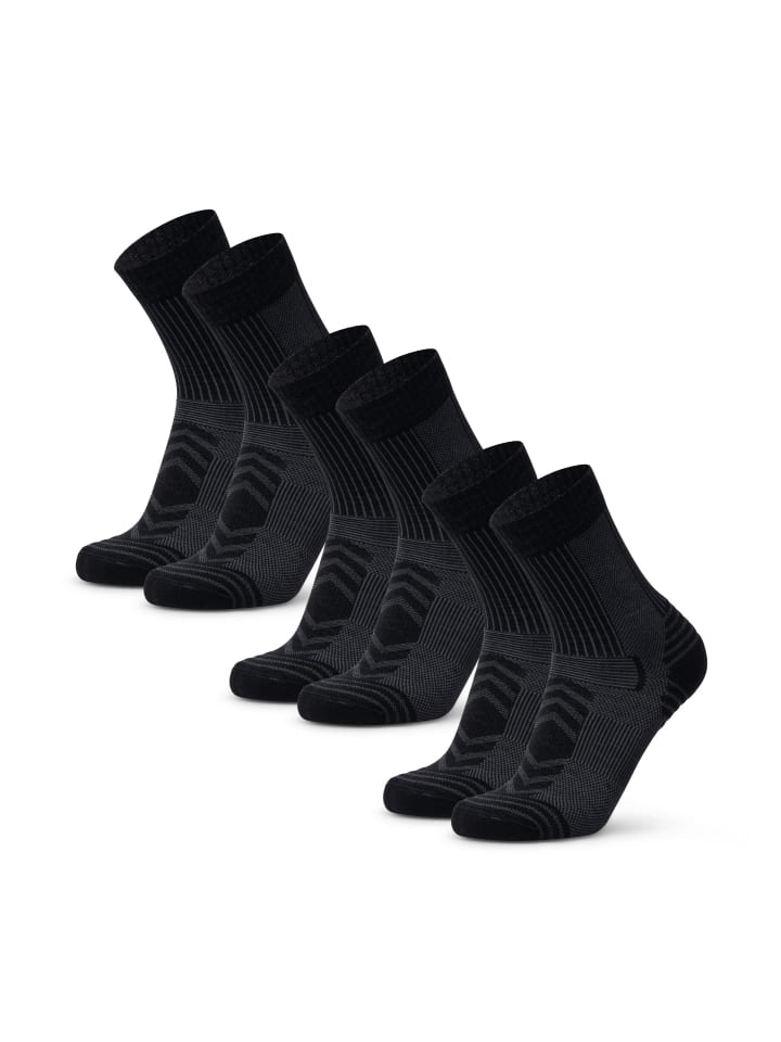 Socken Light Hiking Crew in schwarz