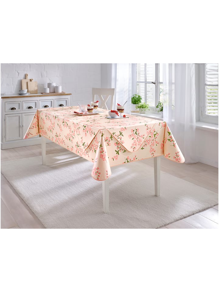Tischdecke in rosé