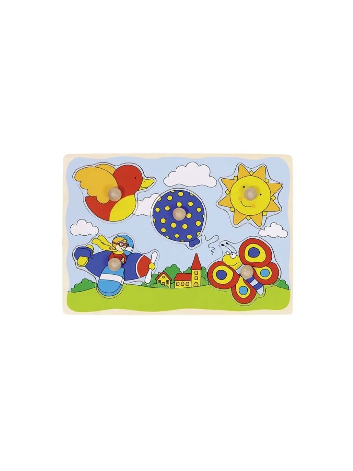 Steckpuzzle mit Hintergrund PD3 - in der Luft - ab 3 Jahren