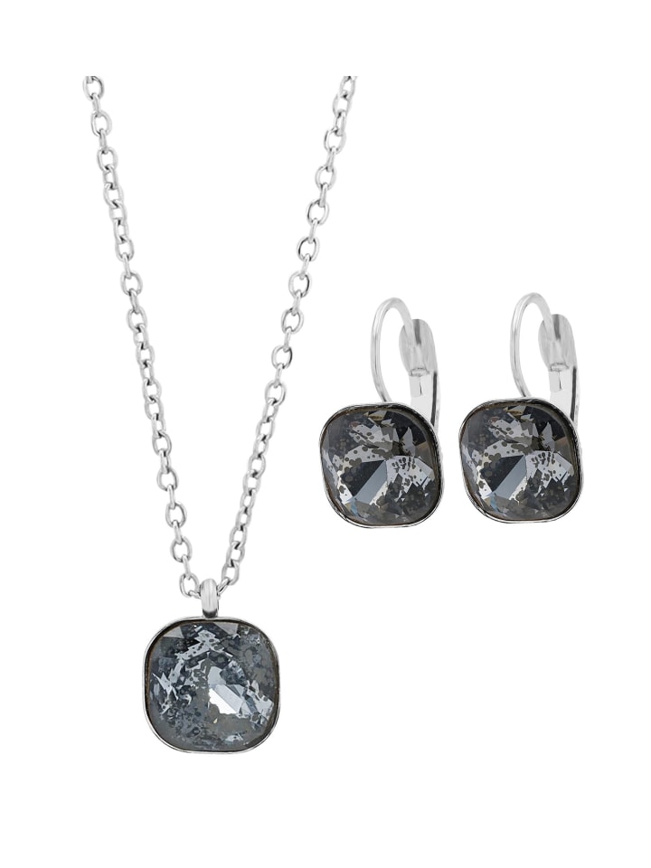 Damen Halskette mit Anhänger – aus Edelstahl in silber