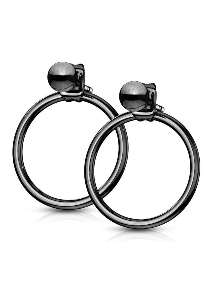 Ohrstecker in Schwarz