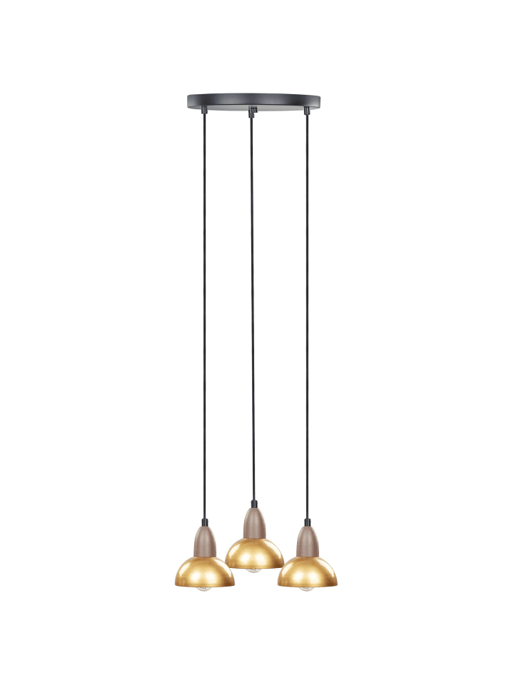Pendelleuchten CASTALY in Messing/Schwarz - (W) 30 x (H) 110 x (L) 30 cm
