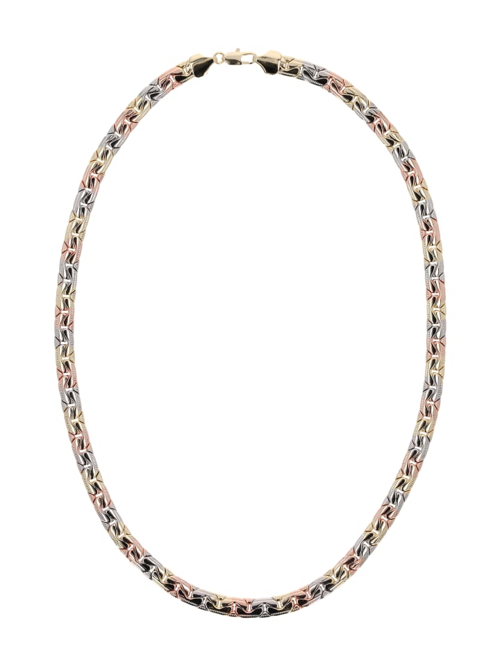 Women Necklace in Gold Rose Silver
