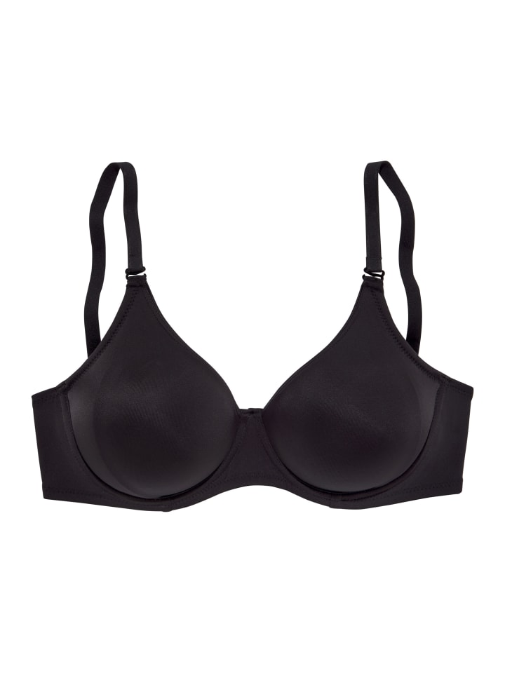 T-Shirt-BH in schwarz