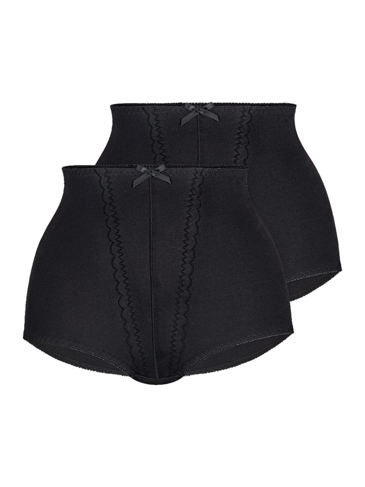 2er Pack Miederslip in Black