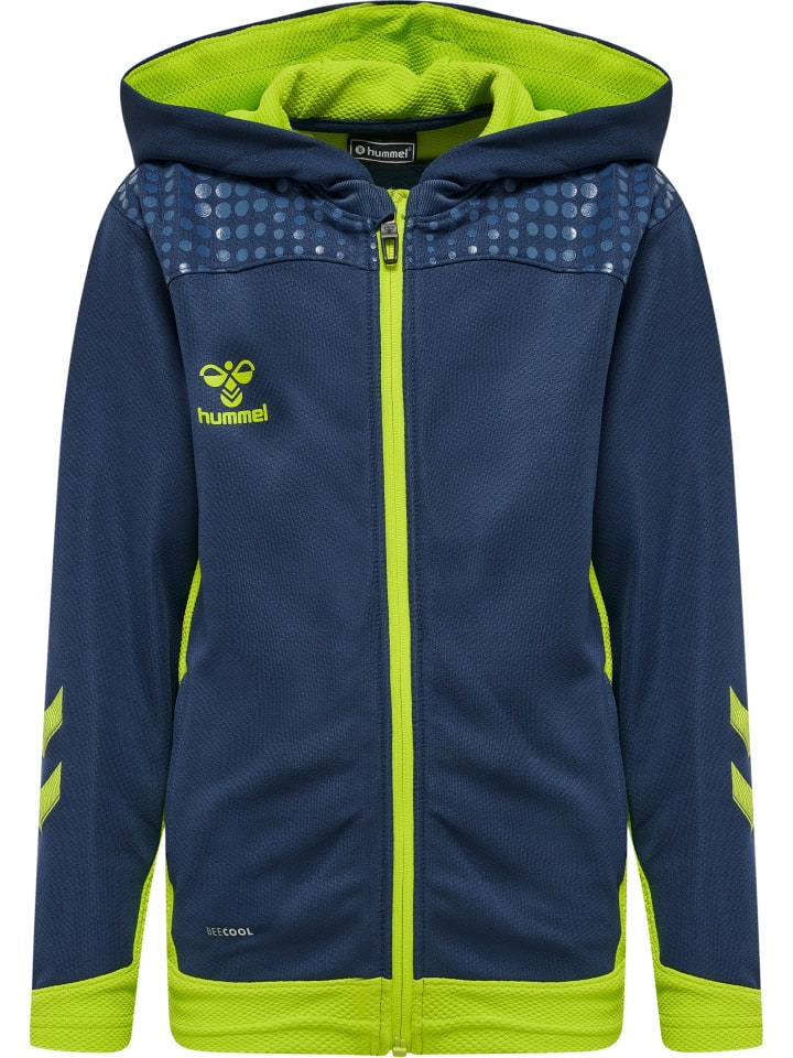 Reißverschluss Kapuzenpullover Hmllead Kinder in DARK DENIM