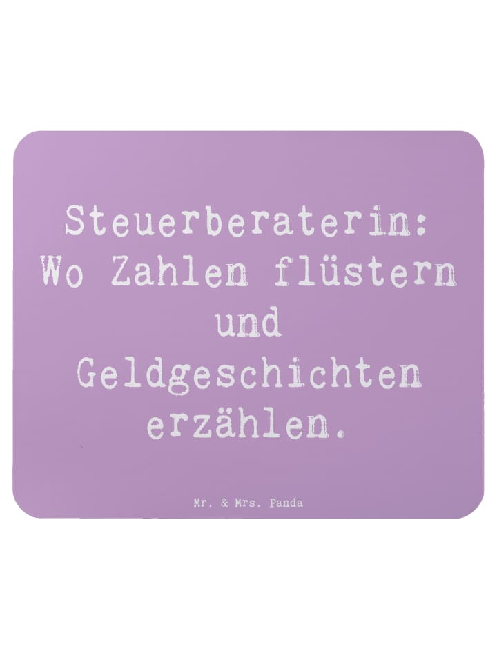 Maus-Pad Spruch Steuerberaterin Geschichten mit... in Lavendeltraum
