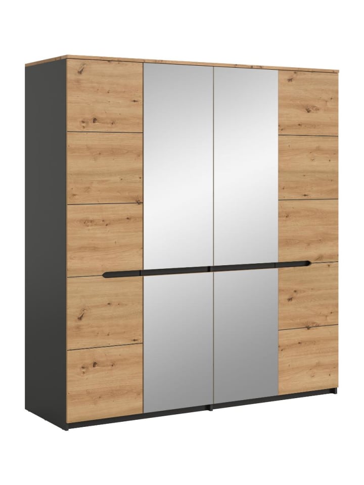 Kleiderschrank Canu Eiche 180 x 59 cm