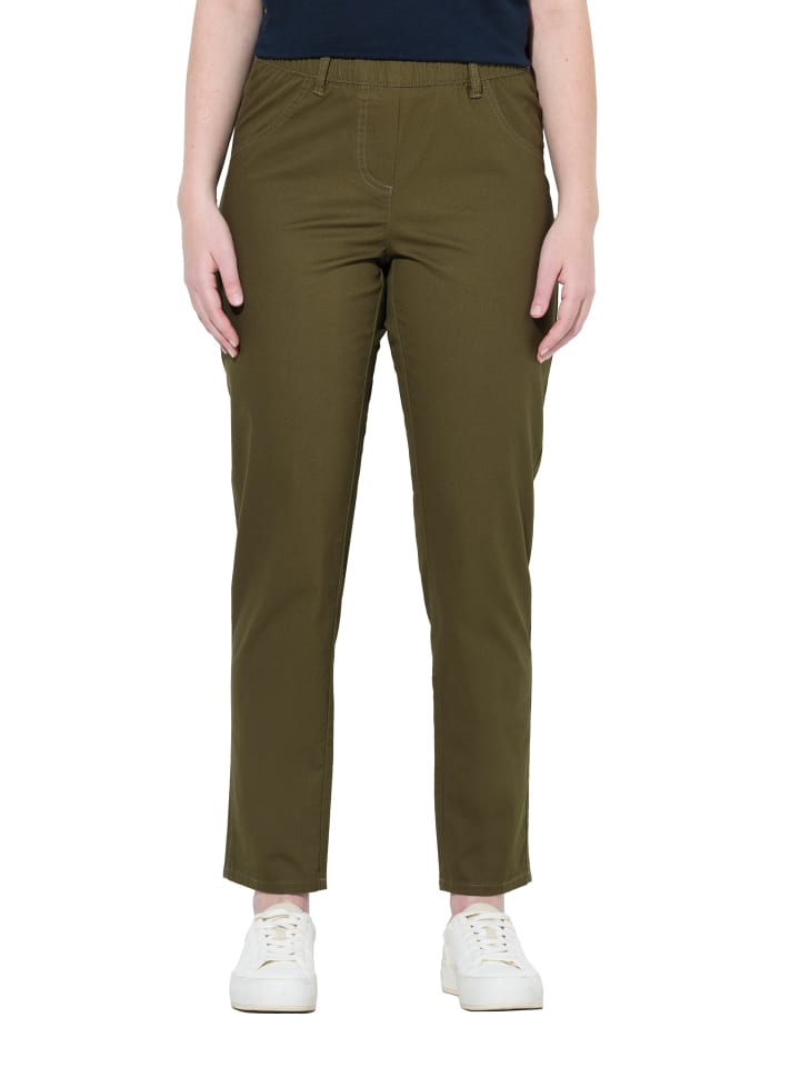 Jeggings in oliv