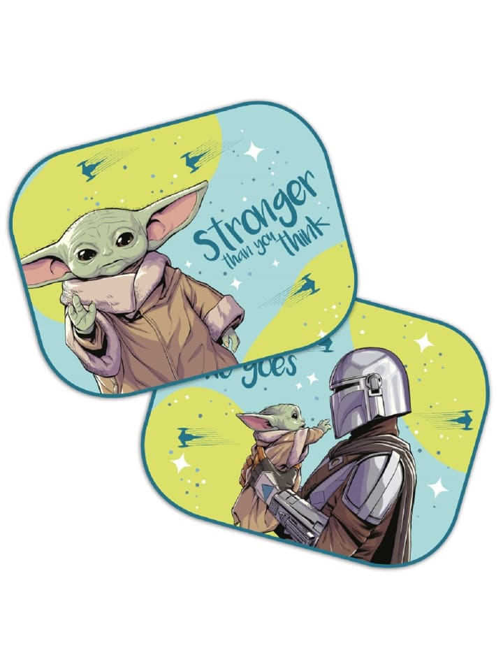 Star Wars Mandalorian Sonnenschutz für Kinder Stitch, schützt in Mehrfarbig