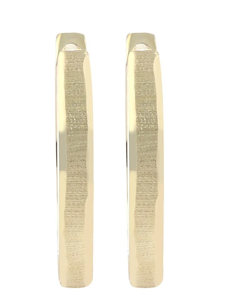 Damen Ohrringe – Klappcreole aus 333 Gold in gold