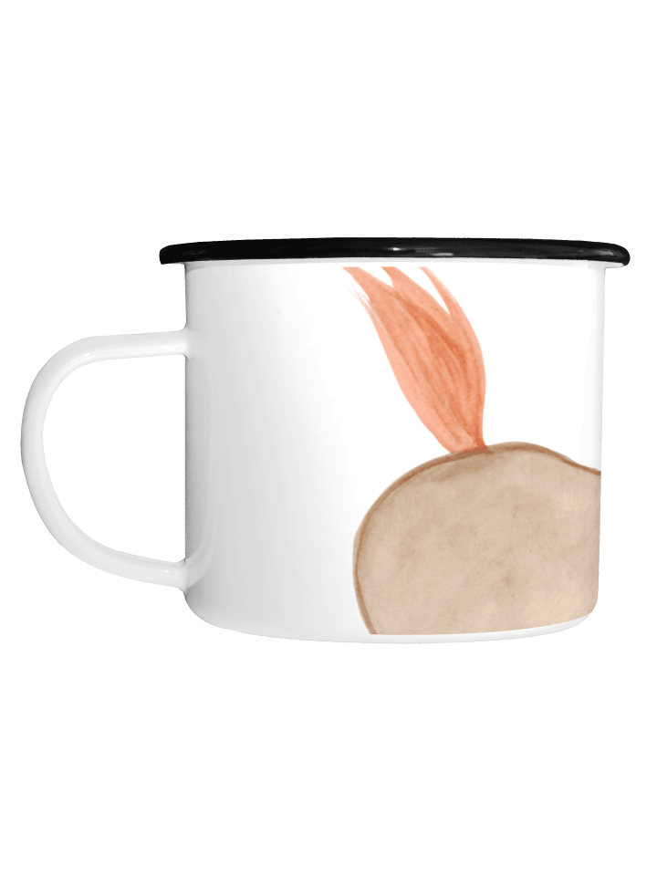 Tasse Pferd Springen ohne Spruch in Weiß