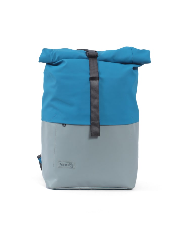 Rolltop-Rucksack Nomo 7.1 in grey-light blue