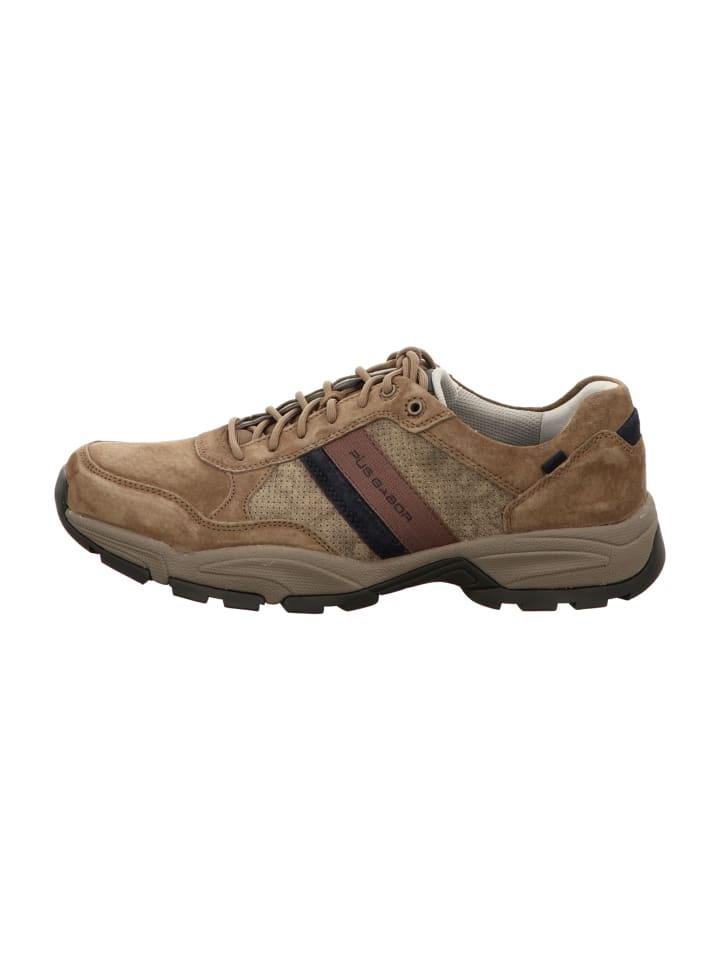 Sportliche Schnürschuhe in Beige