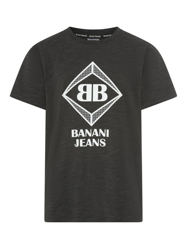 T-Shirt in schwarz meliert