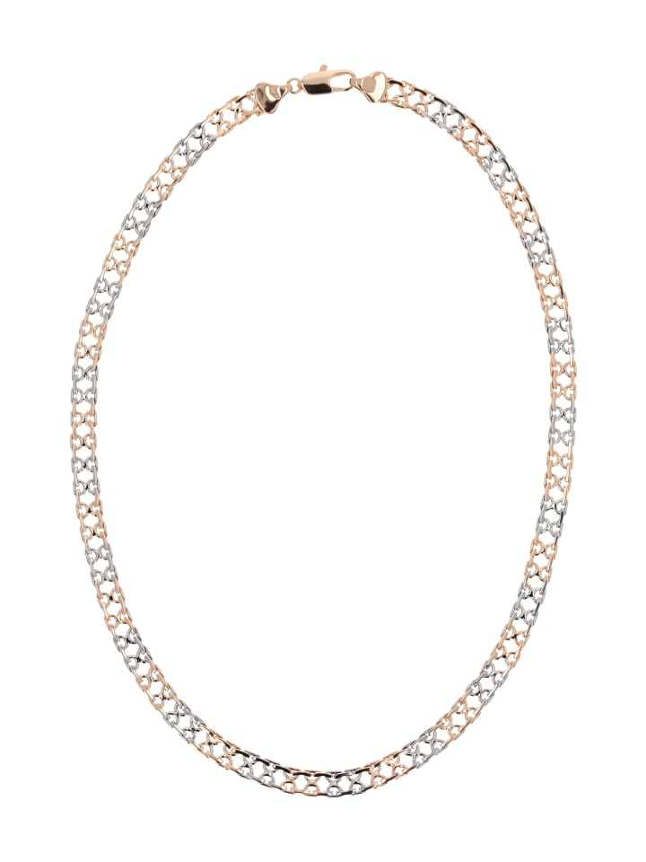 Women Chain Necklace in Rose Gold Silver