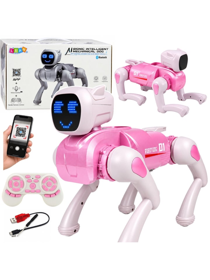 KI-Roboterhund, ferngesteuert, per Bluetooth und App programmierbar