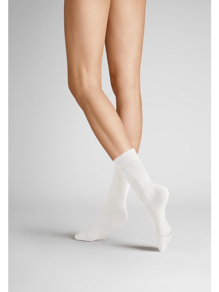 Socken Dry Cotton klimaregulierend in White