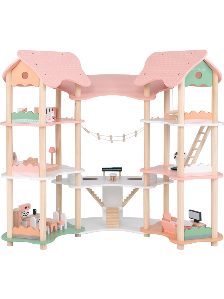 Puppenhaus Holz ab 3 Jahren in Rosa