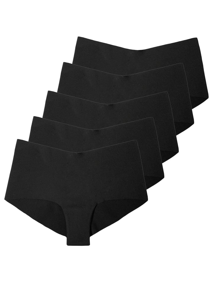 5er Pack Shorty in schwarz