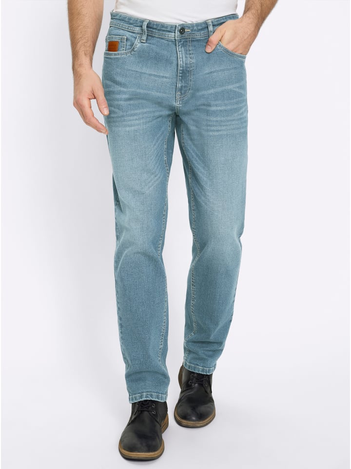 Jeans in blue-bleached