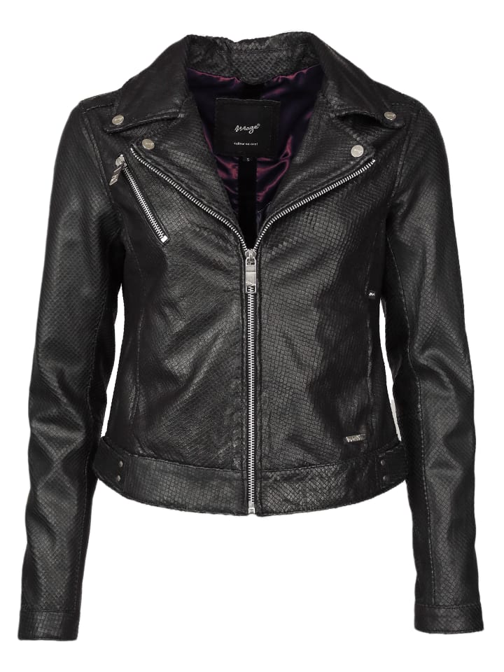 Lederjacke Provo in schwarz
