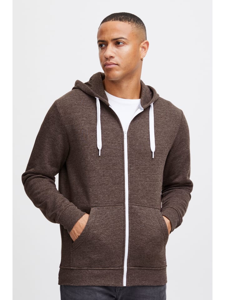Kapuzensweatjacke SDOlli Zip-Hood in Braun