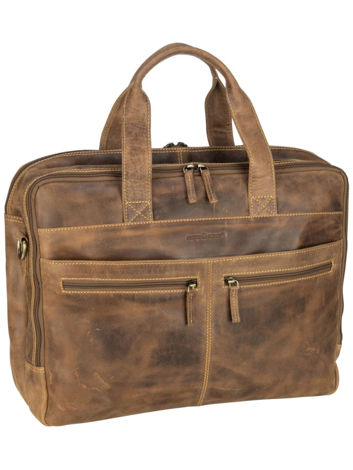 Aktentasche Vintage in Teak-Brown