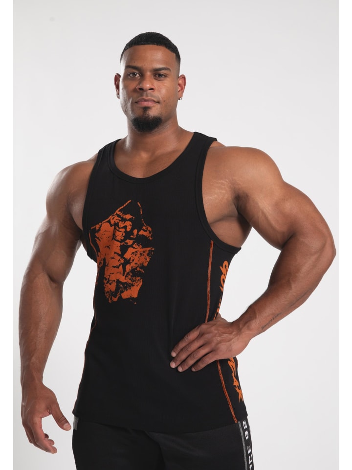 Monterey Tanktop – Schwarz/Orange