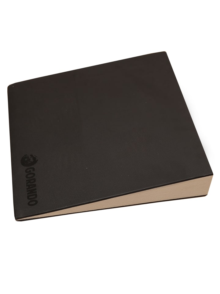 Keilkissen orthopädisch EVA Schaum in schwarz/grau - 38x37cm