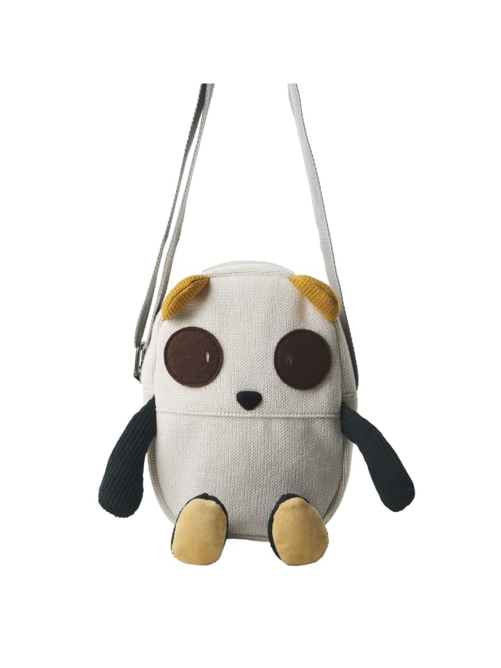 Umhängetasche Pinguin in Weiß und Gelb – (B)25 x (H)33 x (T)8 cm