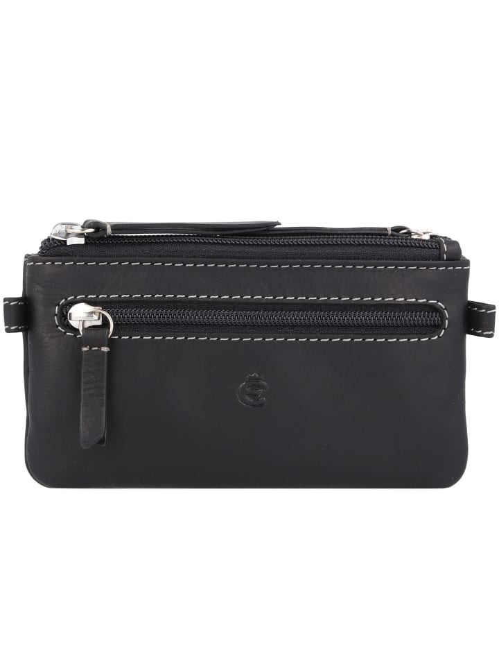 Dallas Schlüsseletui Leder 13.5 cm schwarz