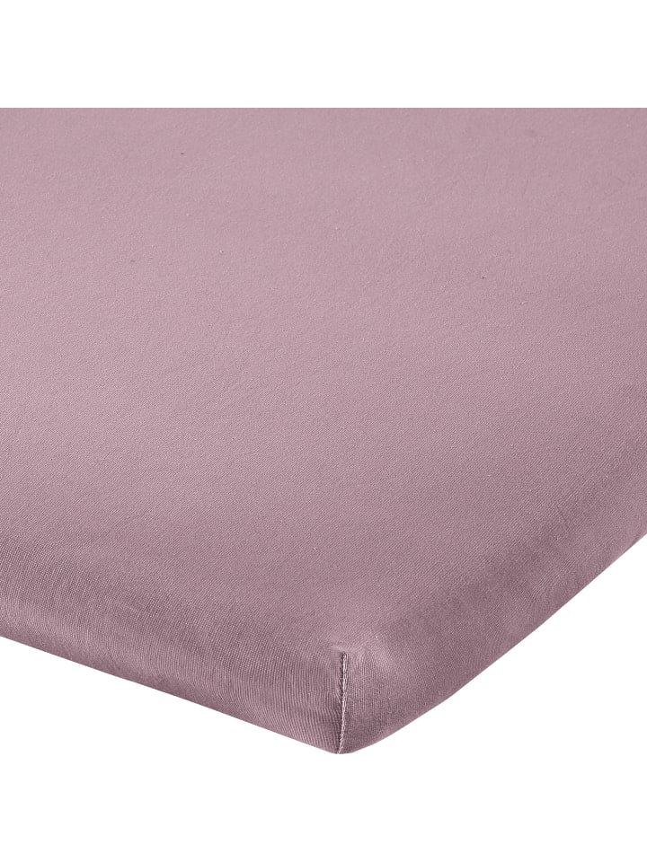 Single-Jersey Topper-Spannbettlaken Freising in mauve