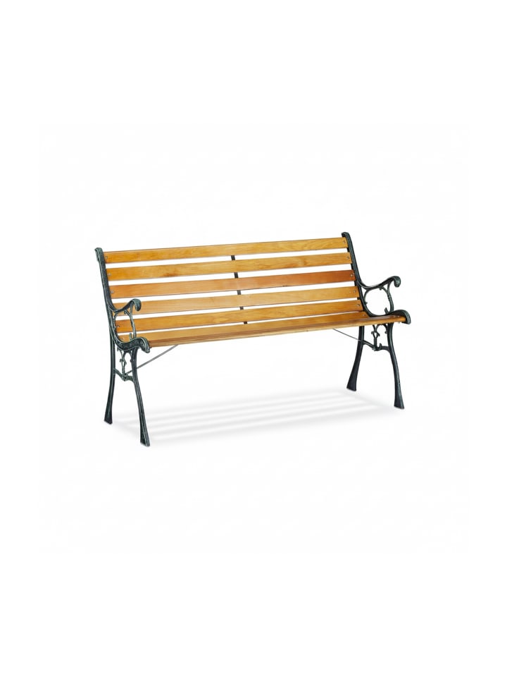 Gartenbank in Natur - (B)126 x (H)73,5 x (T)52,5 cm