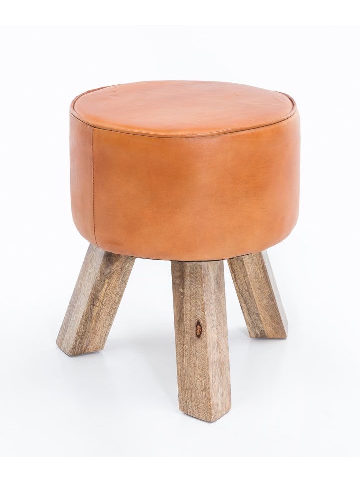Hocker und Sitzsäcke in Braun / Mango / 37x37x45