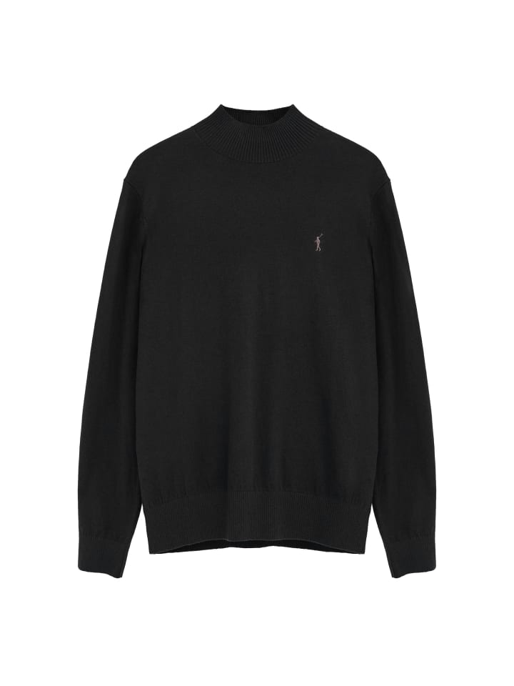 Pullover MAN RIGBY GO PERKINS NECK WOOL KEN LONG SLEEVE REGULAR FIT in Schwarz
