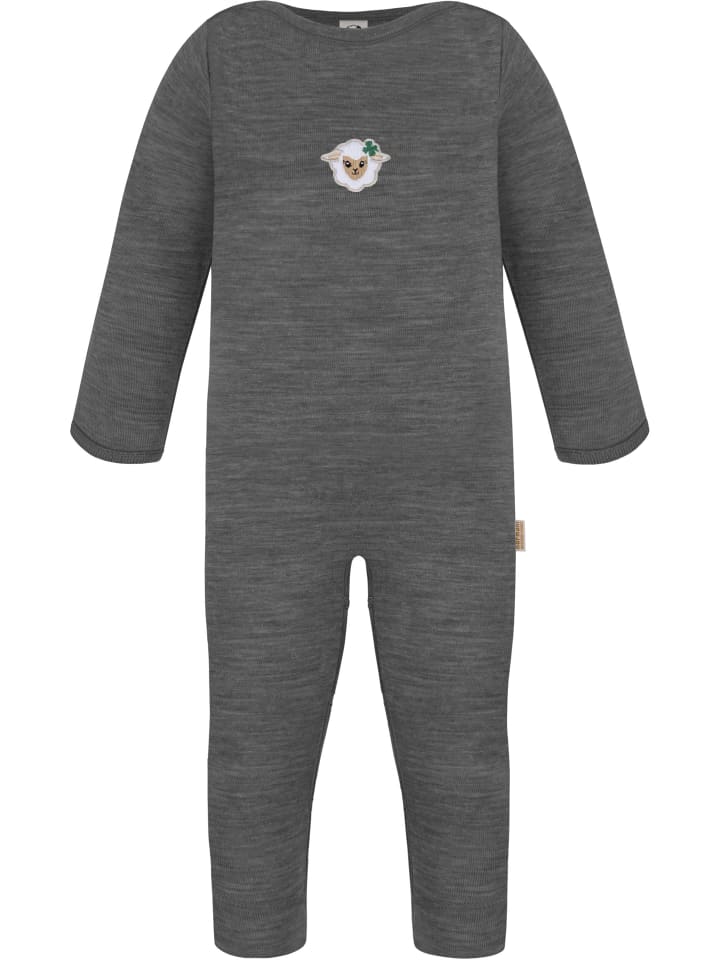 Baby Merino Strampler Tangoio in Anthrazit