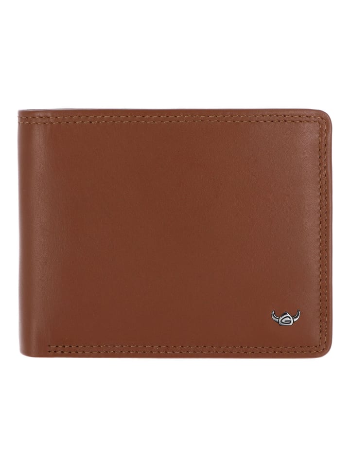 Polo Geldbörse RFID Schutz Leder 11 cm cognac