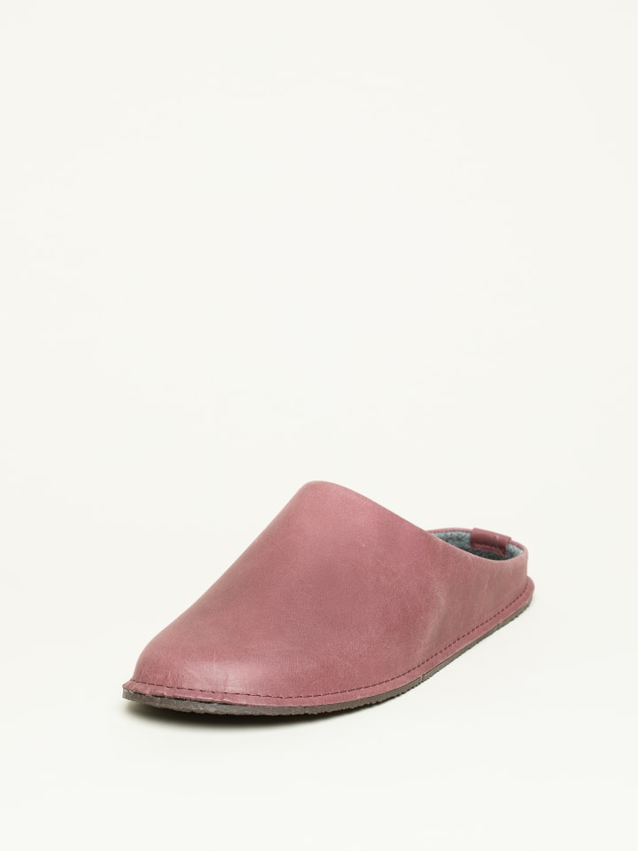 Leather Loafer in rot