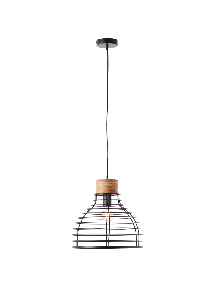 Pendelleuchte 35cm Avia ⌀ 35 cm in schwarz/holz