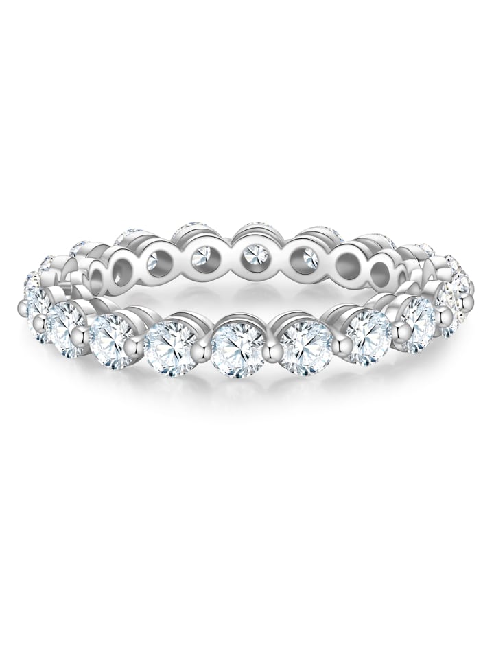 Ring aus Sterling Silber mit Zirkonia in silber