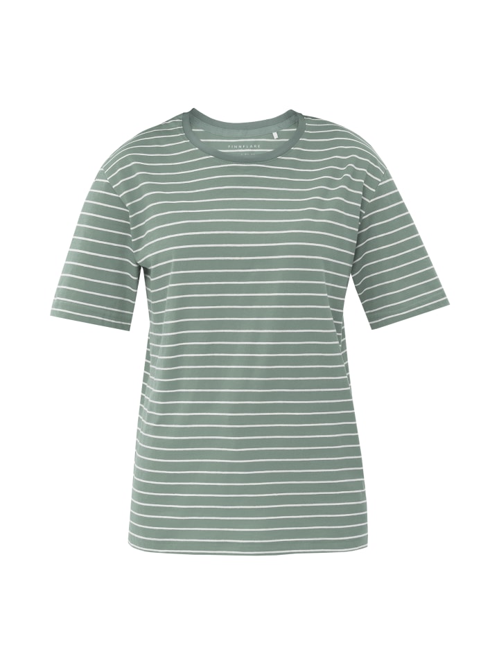 T-Shirt Streifen in green