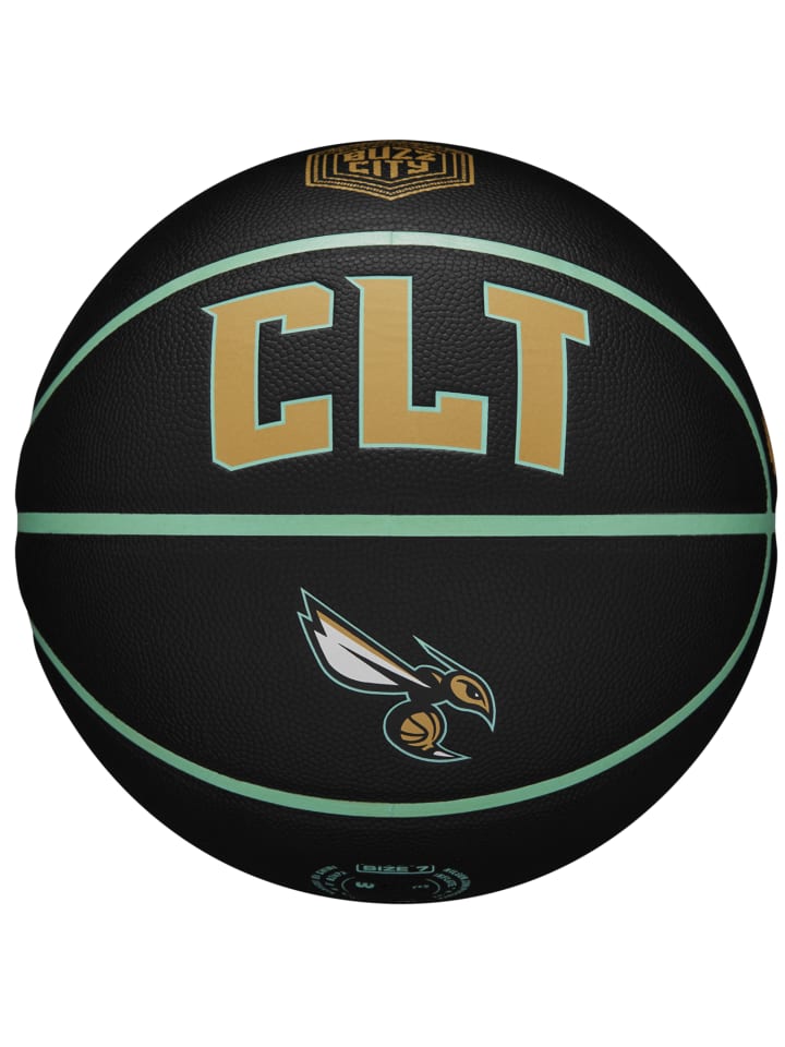 Wilson NBA Team City Collector Charlotte Hornets Ball in Schwarz