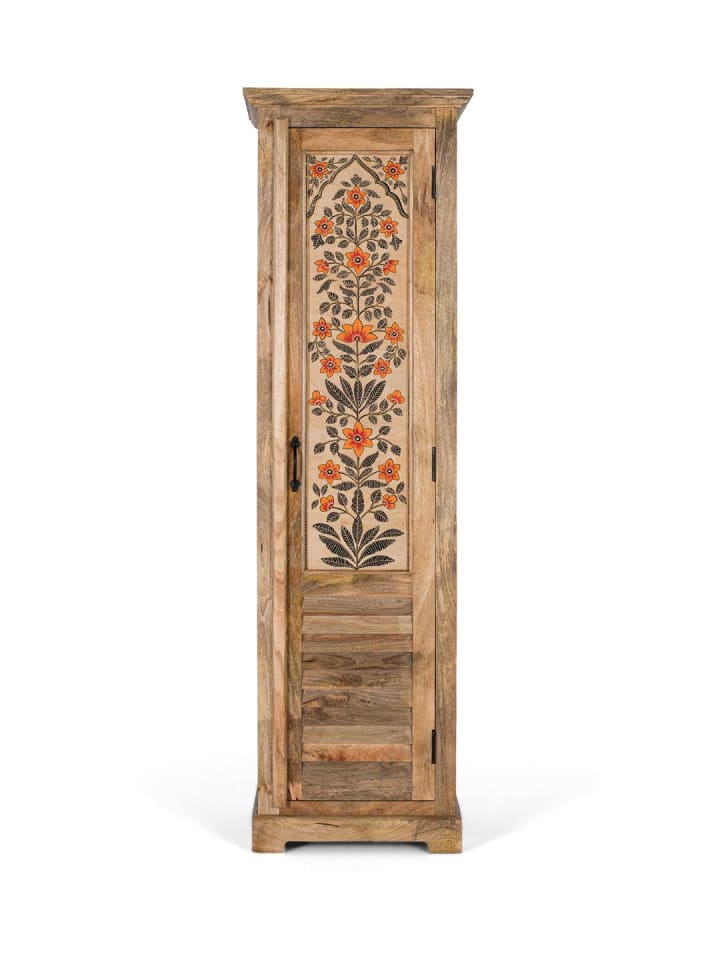 Schrank aus Mangoholz, 55 cm, ethnischer Kolonialstil
