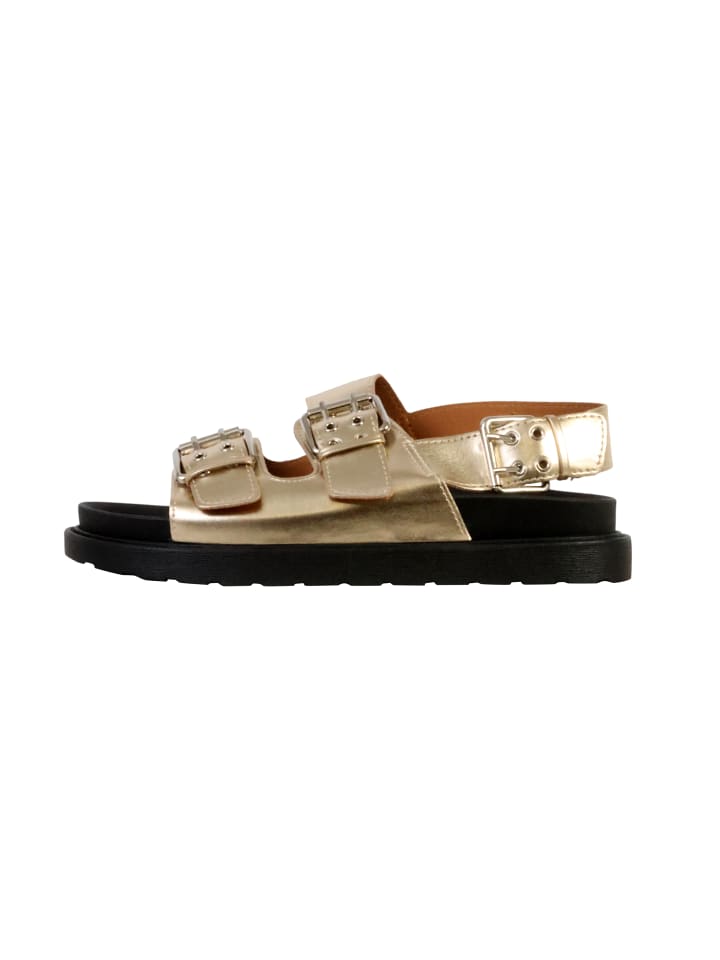 Sandalen mit Riemen Gold
